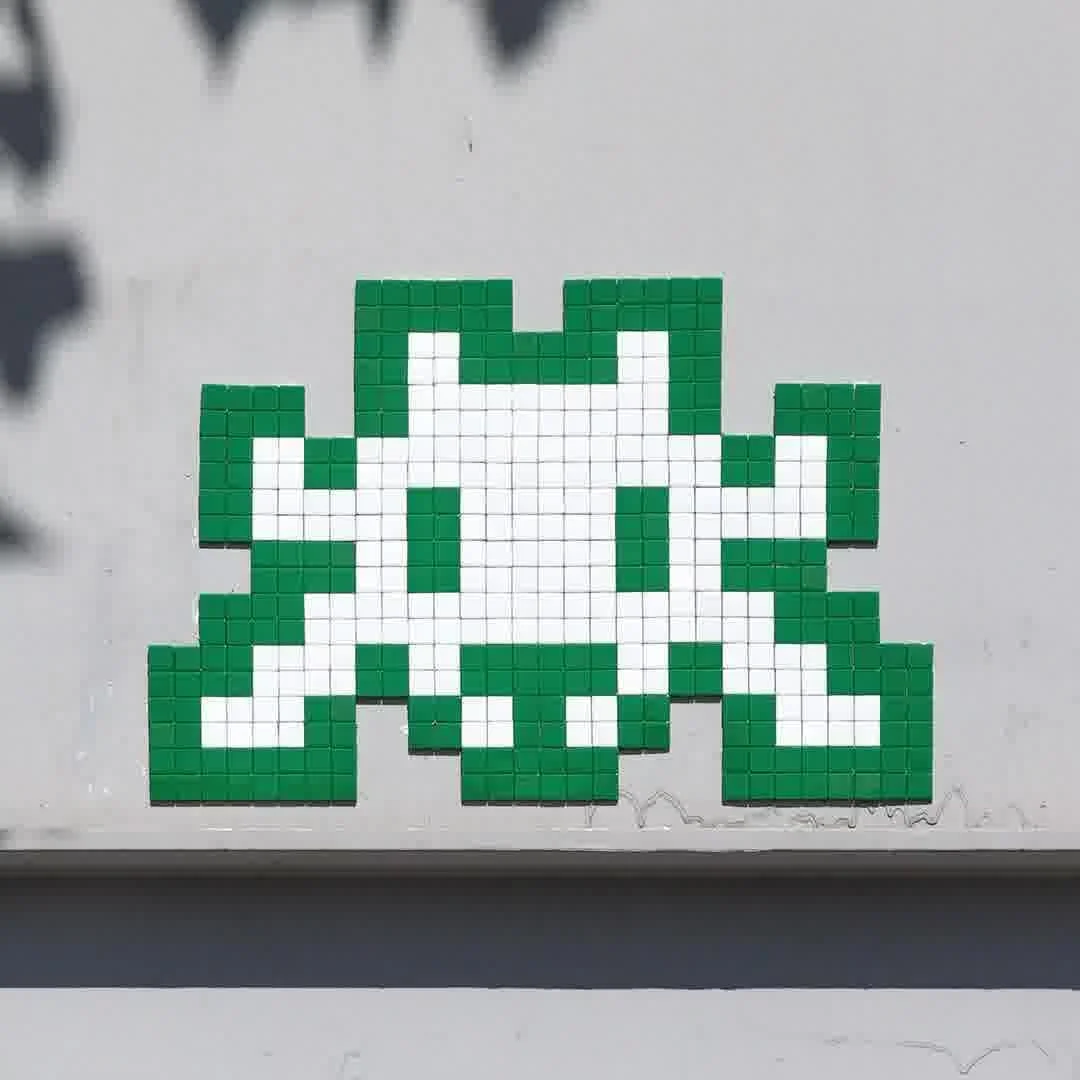 Invader DI ROMA シルクスクリーン 版画 18/50 Invader's Olympic Rings Mosaics